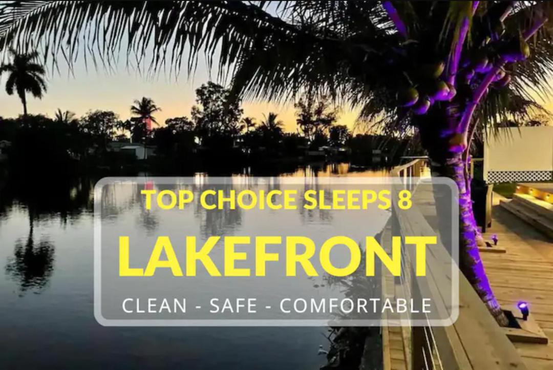 5-Star Lakefront Oasis In Hollywood-Hard Rock Casino Fort Lauderdale Eksteriør billede